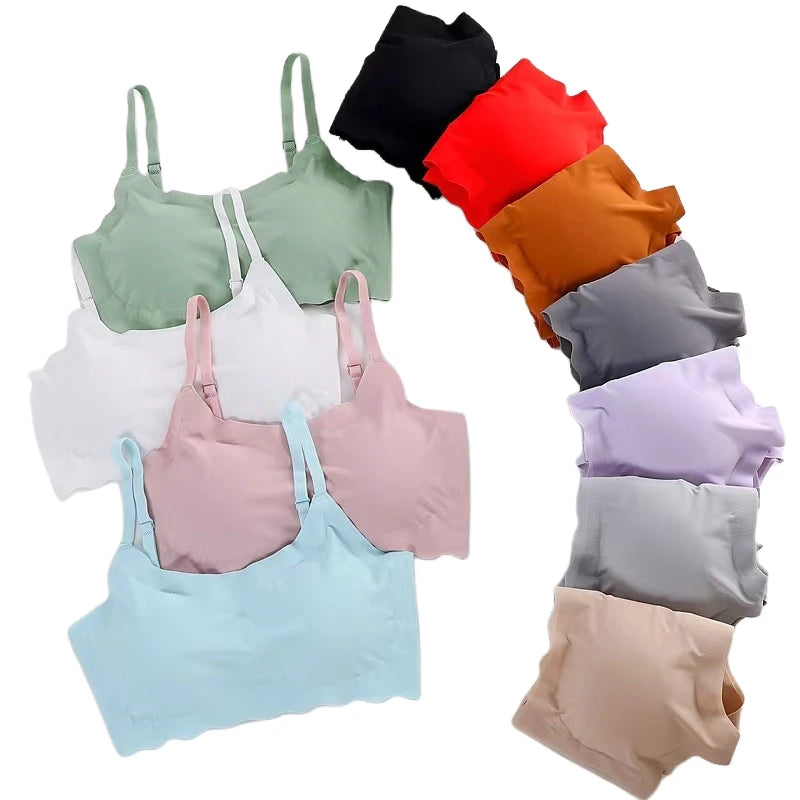 Seamless Bras For Women Push Up Bra Sports Tube Top Wireless Underwear No Steel Ring Support Female Breathable Sexy Lingerie