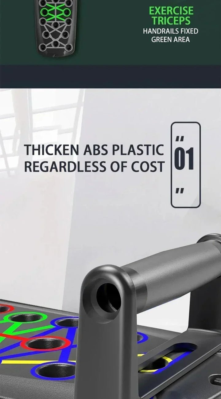 Gift Portable Multifunctional Push-up Board Set with Handles Foldable Fitness Equipment for Chest Abdomen Arms and Back Training