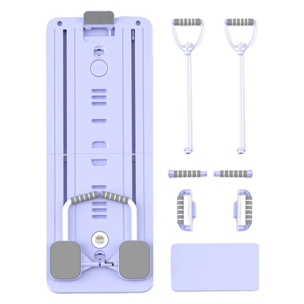 Abdominal Exercise Board with Timer Fitness Board Push-up Bar Leg & Arm Training Multifunctional Pilates Reformer Set Equipment