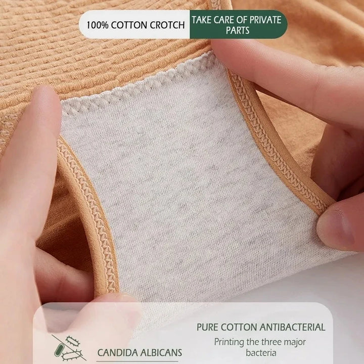 High Waist Flat Belly Slimming Panties Seamless Women's Panties Sexy Hollow Breathable Underwear Cotton Briefs Body Shaper Panty