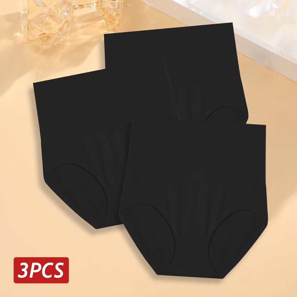 3PCS/Set Women High Waist Shapewear Seamless Slimming Panties Butt Lifter Control Briefs Women Elastic Body Shaper Bodysuit