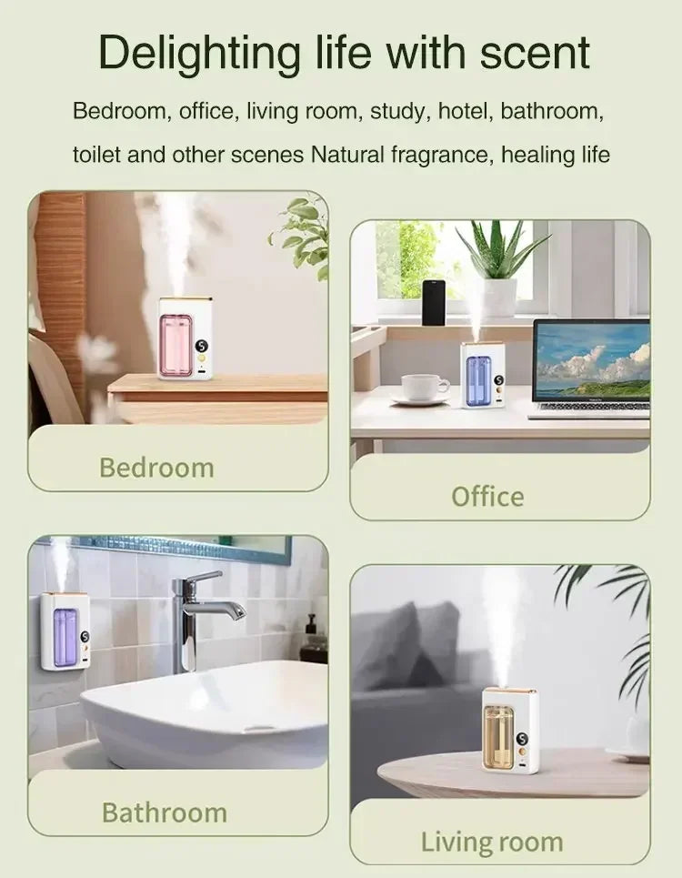 Mini Aromatherapy Machine Home Essential Oil Diffuser Multi Functional Adjustable Car Aromatherapy Fresh Air Deodorization
