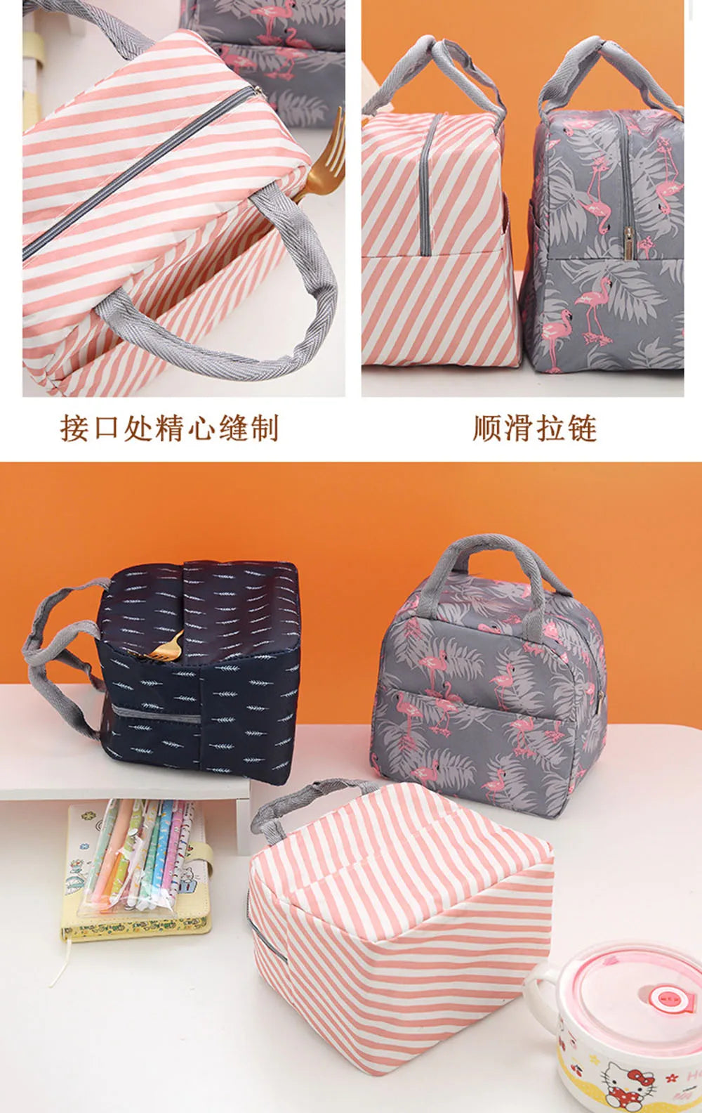 Thermal Bag Food Storage bag Student lunchbox cool bag for Children Food Container for Kids School small Thermal Lunch food Bag