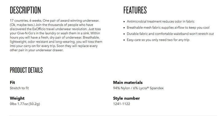 Exofficio Underwear Men Boxer Shorts Loose Casual Underwear Men Boxers Sleep Homewear Panties Boxershorts Underpants USA Size