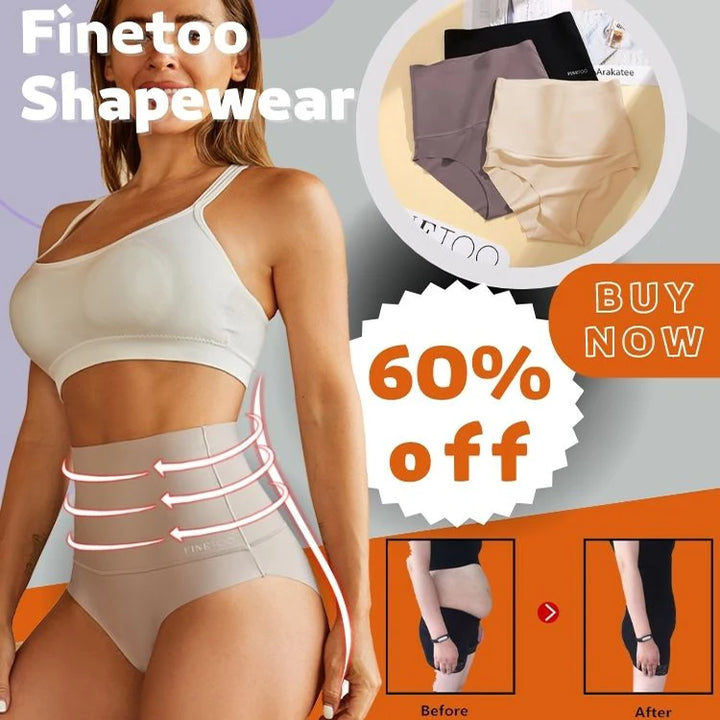 3PCS/Set Women High Waist Shapewear Seamless Slimming Panties Butt Lifter Control Briefs Women Elastic Body Shaper Bodysuit