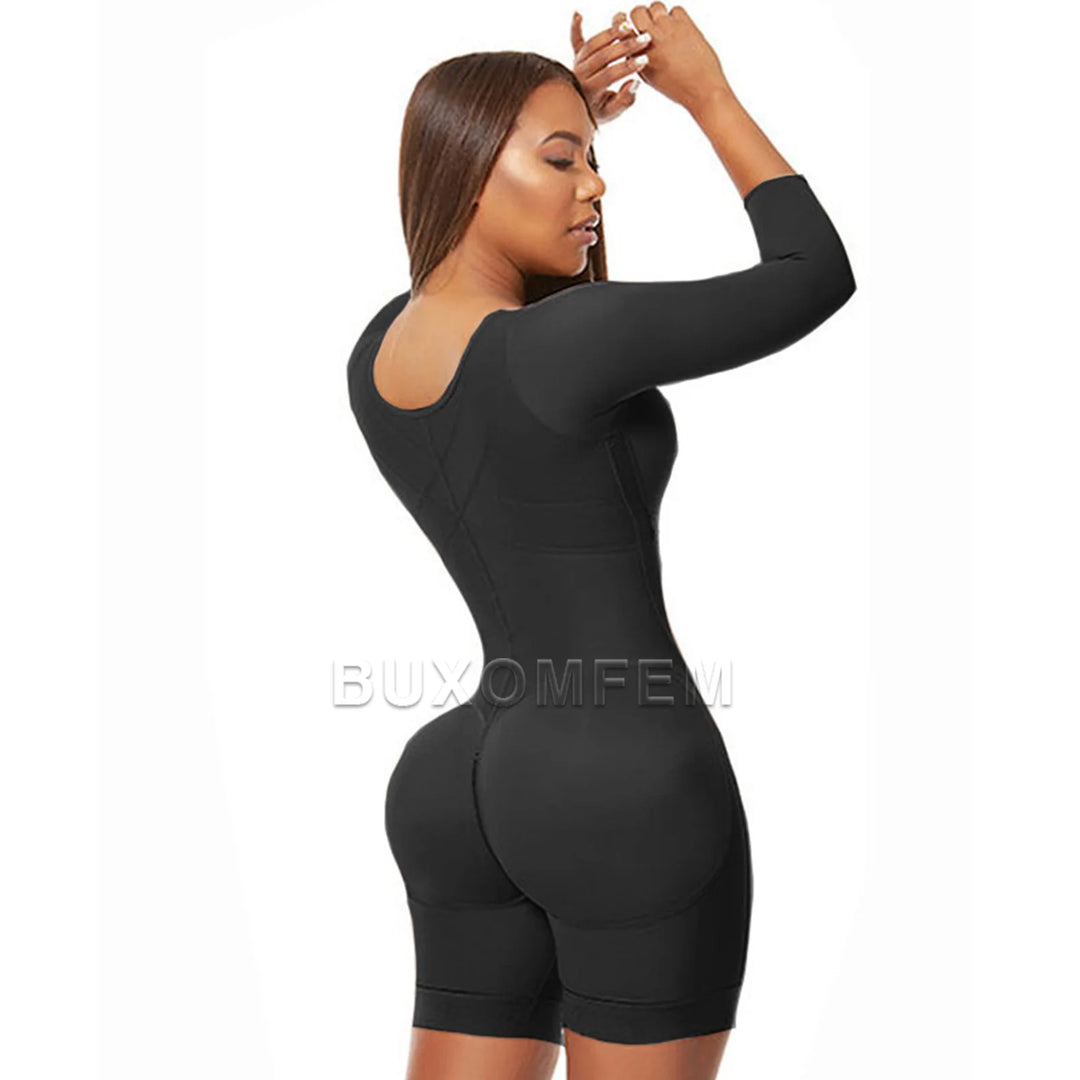 Seamless Shaped Up Tummy Control Shapewear with Bra BBL Bodysuits Invisible Front Breasted Modeling Fajas for Oversized Ladies