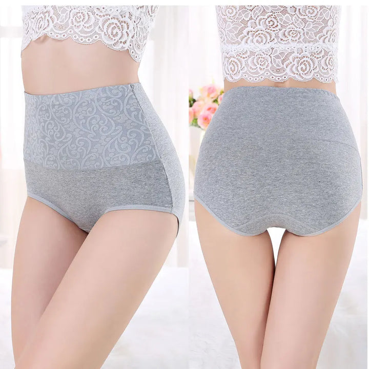 Cotton Underwear Women High Waist Lingerie For Ladies Briefs Tummy Control Panties C-Section Recovery XXXXL Plus Size Underpants