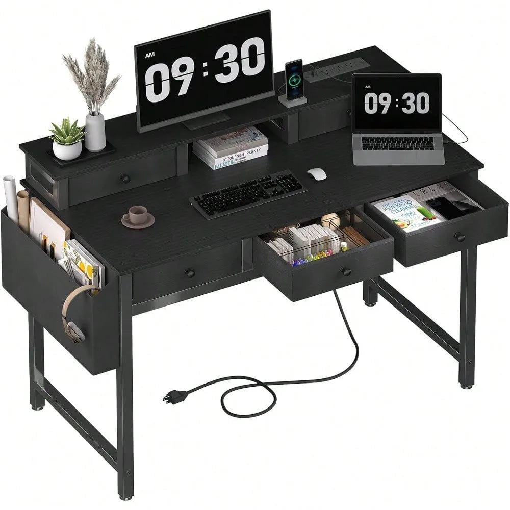 Office Desk with Drawers Storage