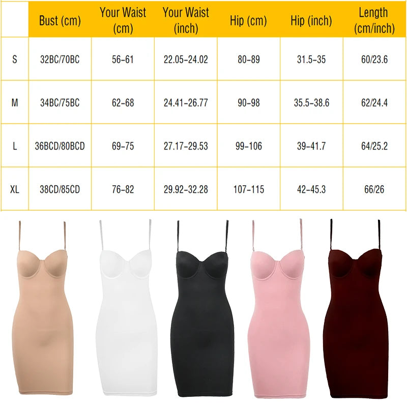 Control Slips Compression Shapewear Women Sexy Lingerie Butt Lifter Belly Slimming Smooth Body Shapers Dress Underwear