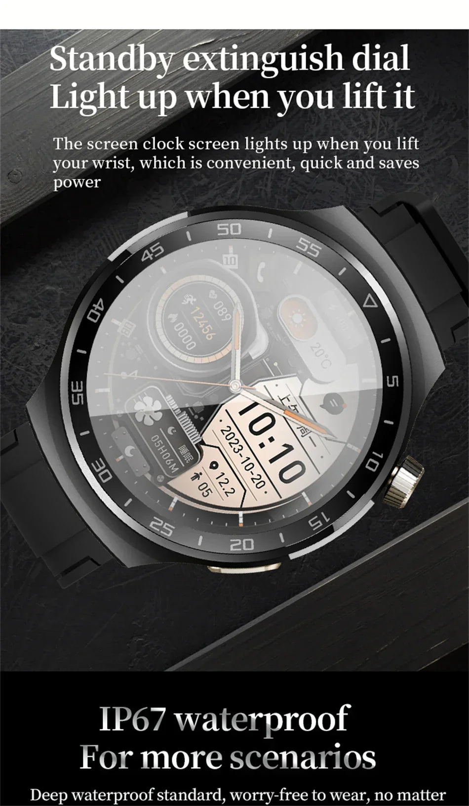 Ola Esporte For GT3 Pro Smart Watch Men 390*390 HD Screen Heart Rate Bluetooth Calls IP67 Waterproof Sport SmartWatch DIY Faces