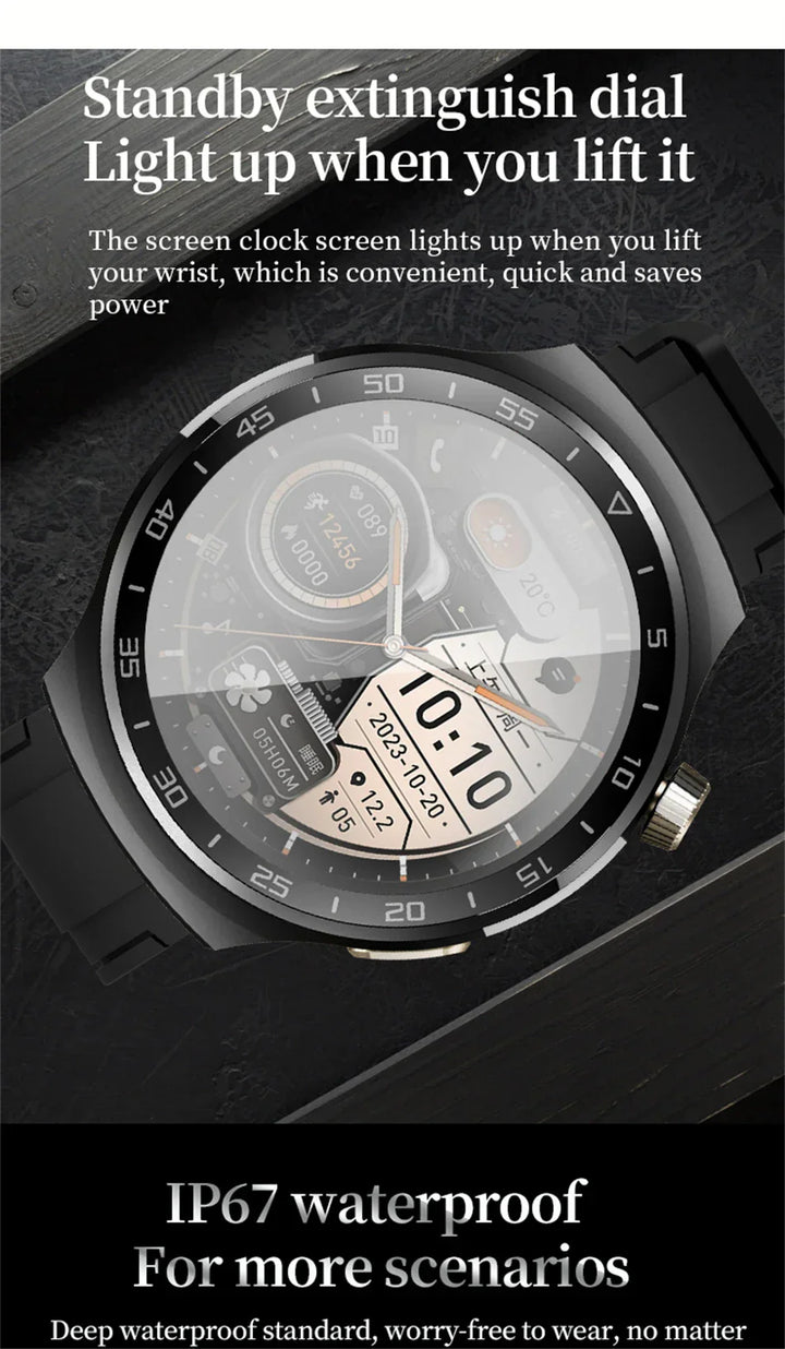 Ola Esporte For GT3 Pro Smart Watch Men 390*390 HD Screen Heart Rate Bluetooth Calls IP67 Waterproof Sport SmartWatch DIY Faces