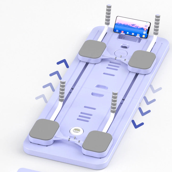 Abdominal Exercise Board with Timer Fitness Board Push-up Bar Leg & Arm Training Multifunctional Pilates Reformer Set Equipment