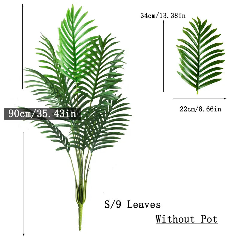 Large Artificial Palm Tree โ Tropical Home Decor