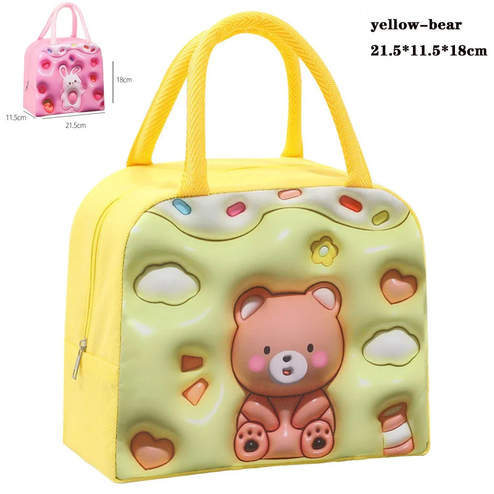 Thermal Bag Food Storage bag Student lunchbox cool bag for Children Food Container for Kids School small Thermal Lunch food Bag