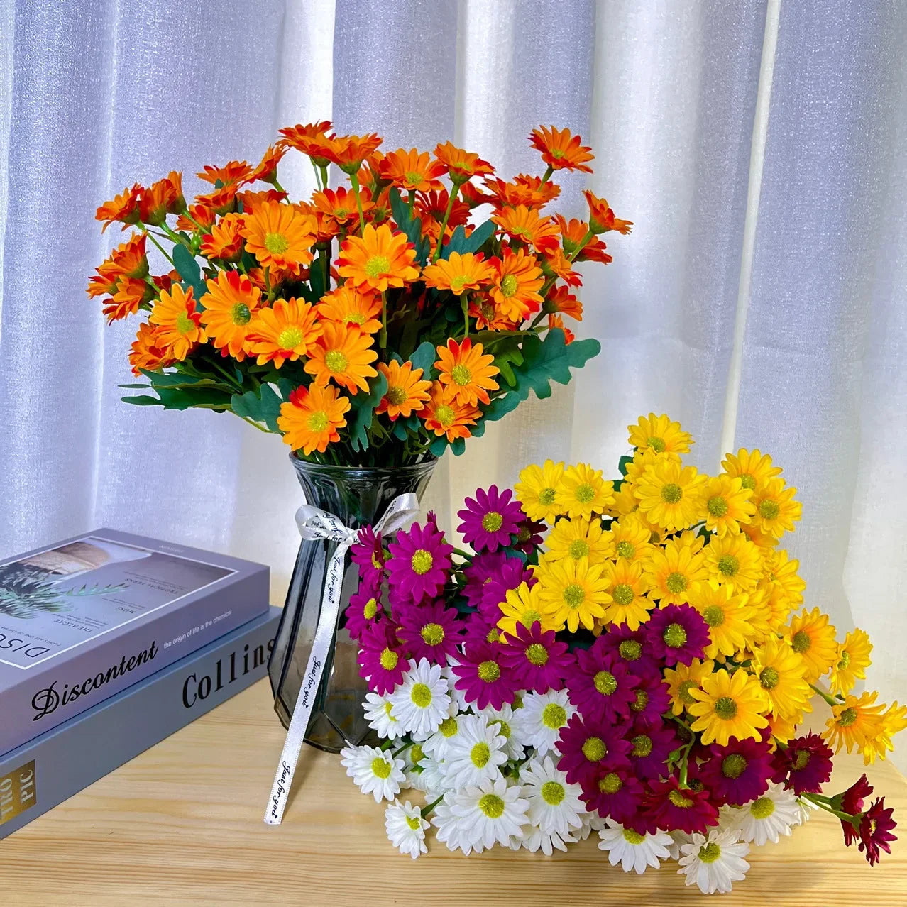 Artificial Sunflower & Chamomile Bouquet