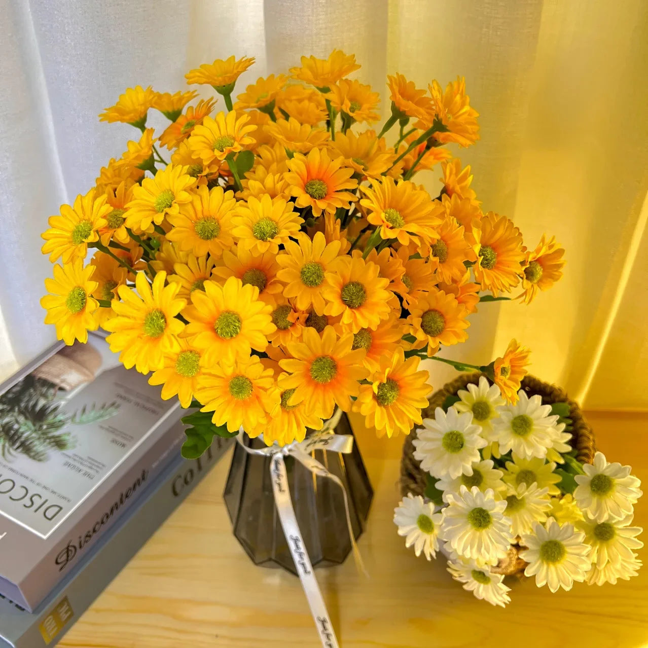 Artificial Sunflower & Chamomile Bouquet