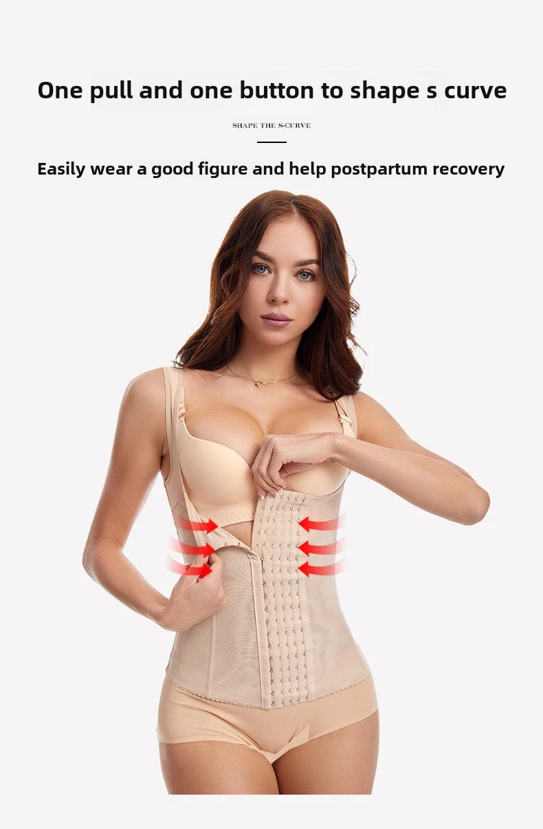 Plus Size Slimming Shirt Thin Seamless Body Shaper Women's Tummy Control High Waist Tank Top Invisible Shapewear