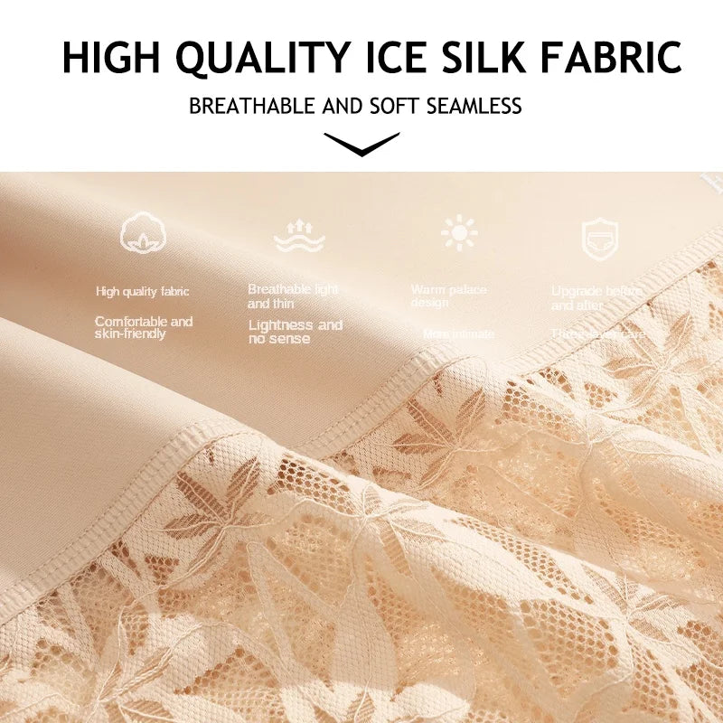 2PCS/Set Women High Waist Shapewear Panties Seamless Slimming Briefs Female Butt Lifter Tummy Underwear Hollow Breathable Panty