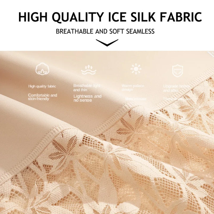 2PCS/Set Women High Waist Shapewear Panties Seamless Slimming Briefs Female Butt Lifter Tummy Underwear Hollow Breathable Panty