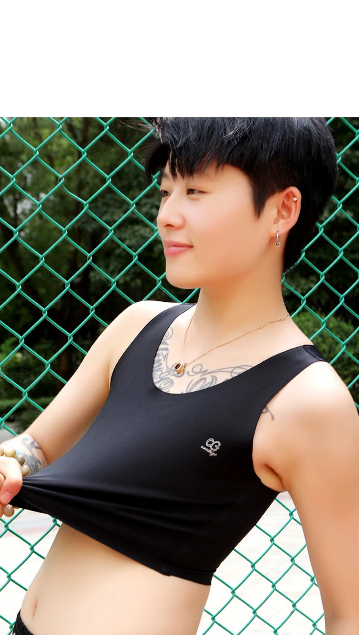Pullover Chest Binder Flat Slim Breast Binder No Metal Trans Binder Sportswear FTM Lesbian Bra For Woman