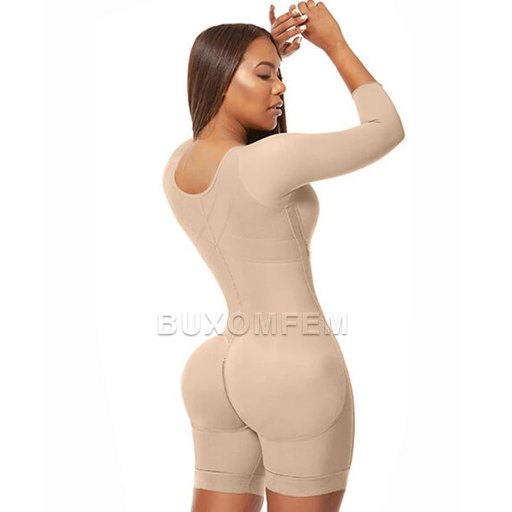 Seamless Shaped Up Tummy Control Shapewear with Bra BBL Bodysuits Invisible Front Breasted Modeling Fajas for Oversized Ladies