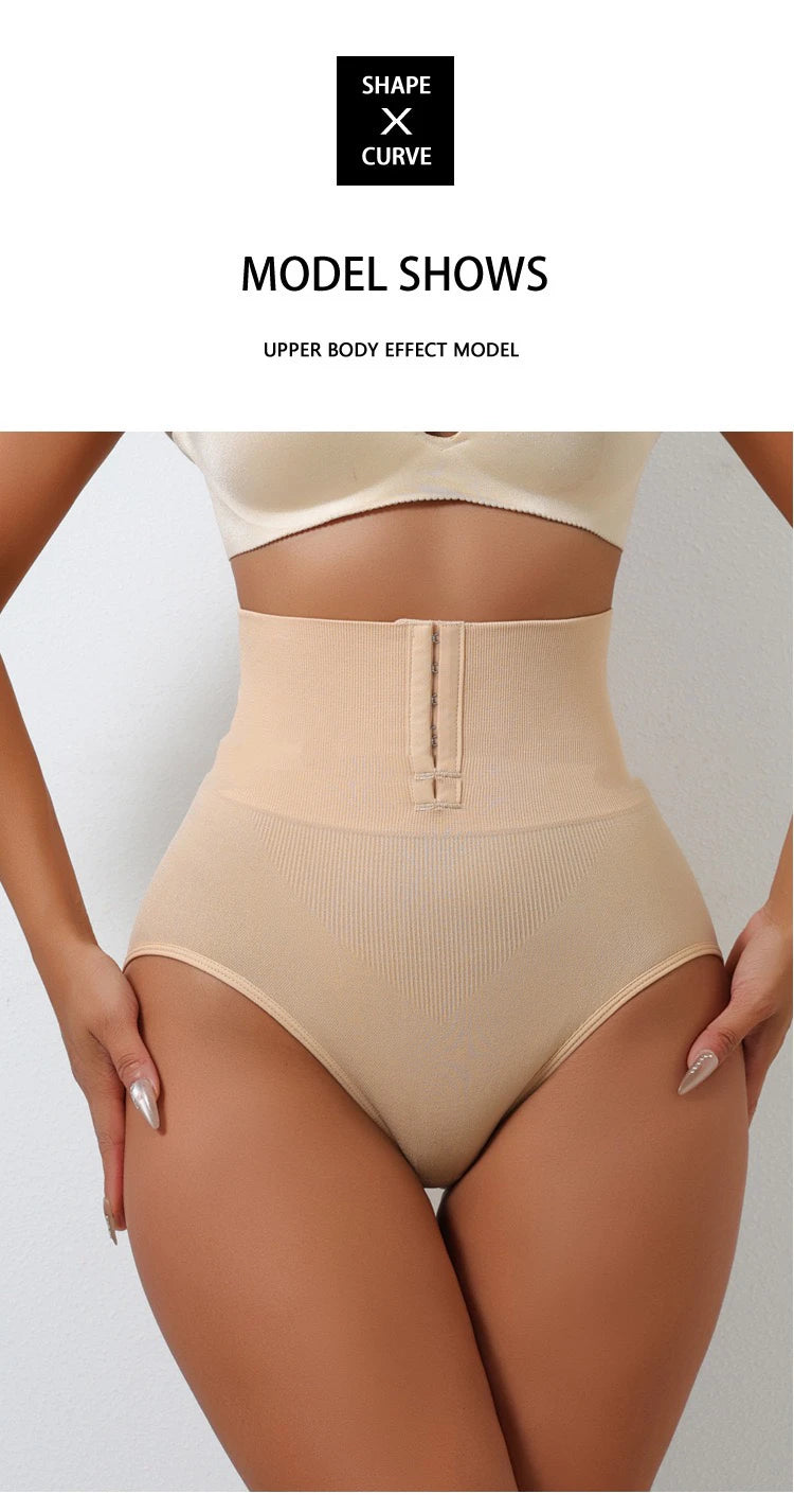 1pcs Women High Waist Shaping Briefs Buckle adjustment Body Shaper Slimming Underwear Butt Lifter Control Pantie Shapewear Pant