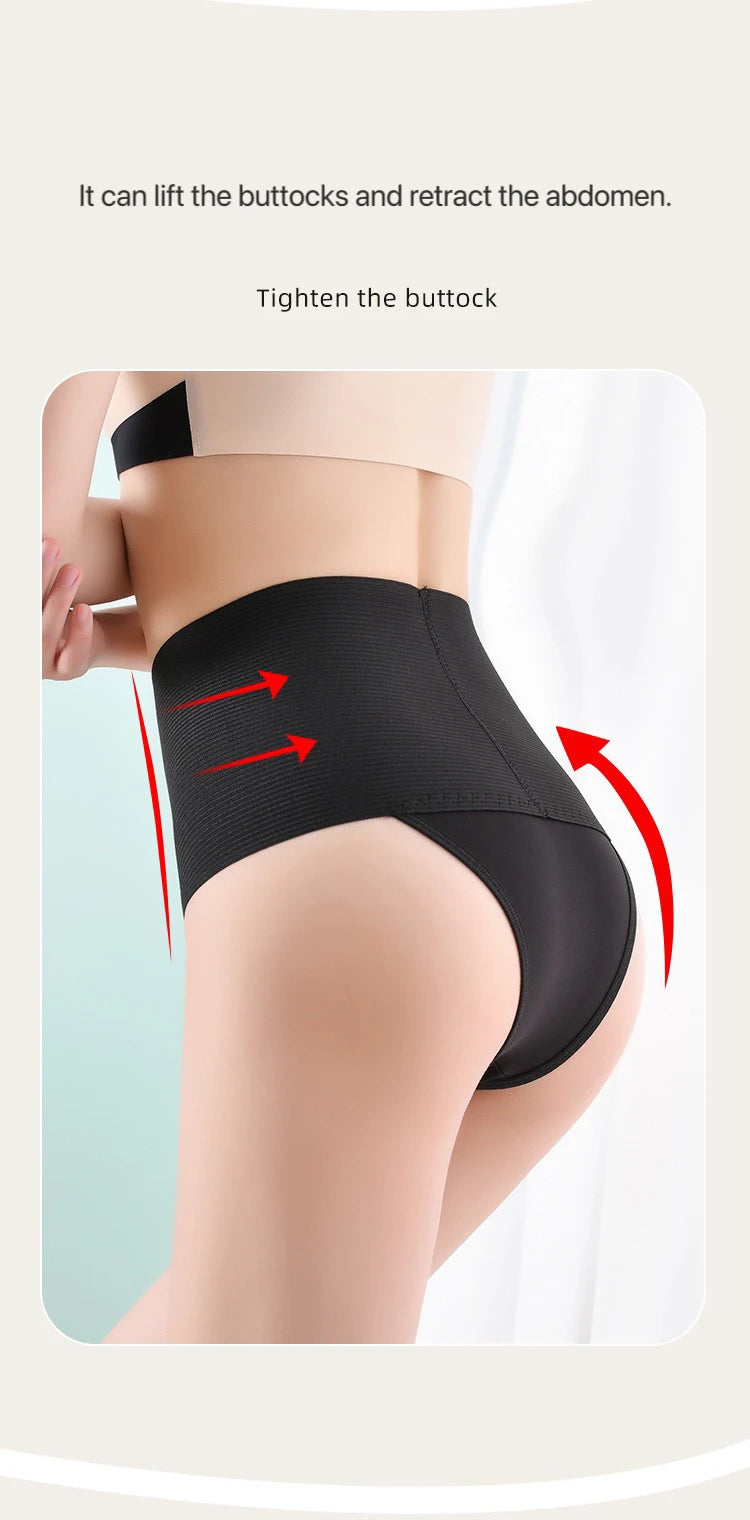 3pcs Women High Waist Shaping Brief Body Shaper Slimming Underwear Butt Lifter Control Pantie Plus Size Sexy Shapewear Panty
