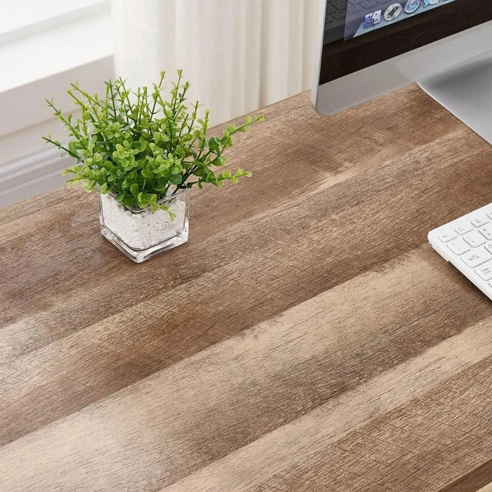 Industrial Office Desk with Storage