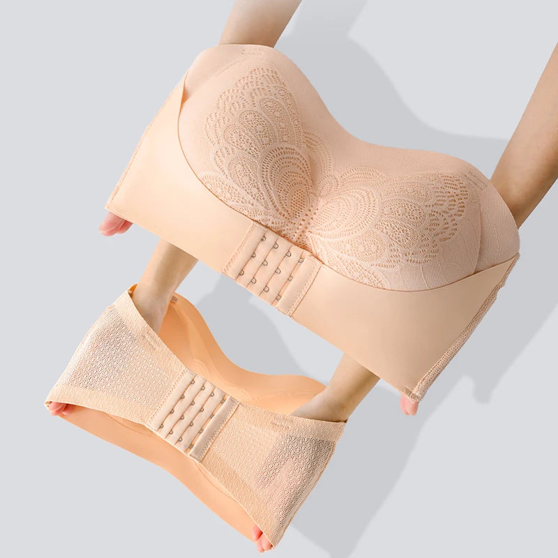 Front Closure Posture Corrector Bras M-6XL Women Sports Underwear Sleep Bras Butterfly Beaty Back Bralette Humpback Correct Tops