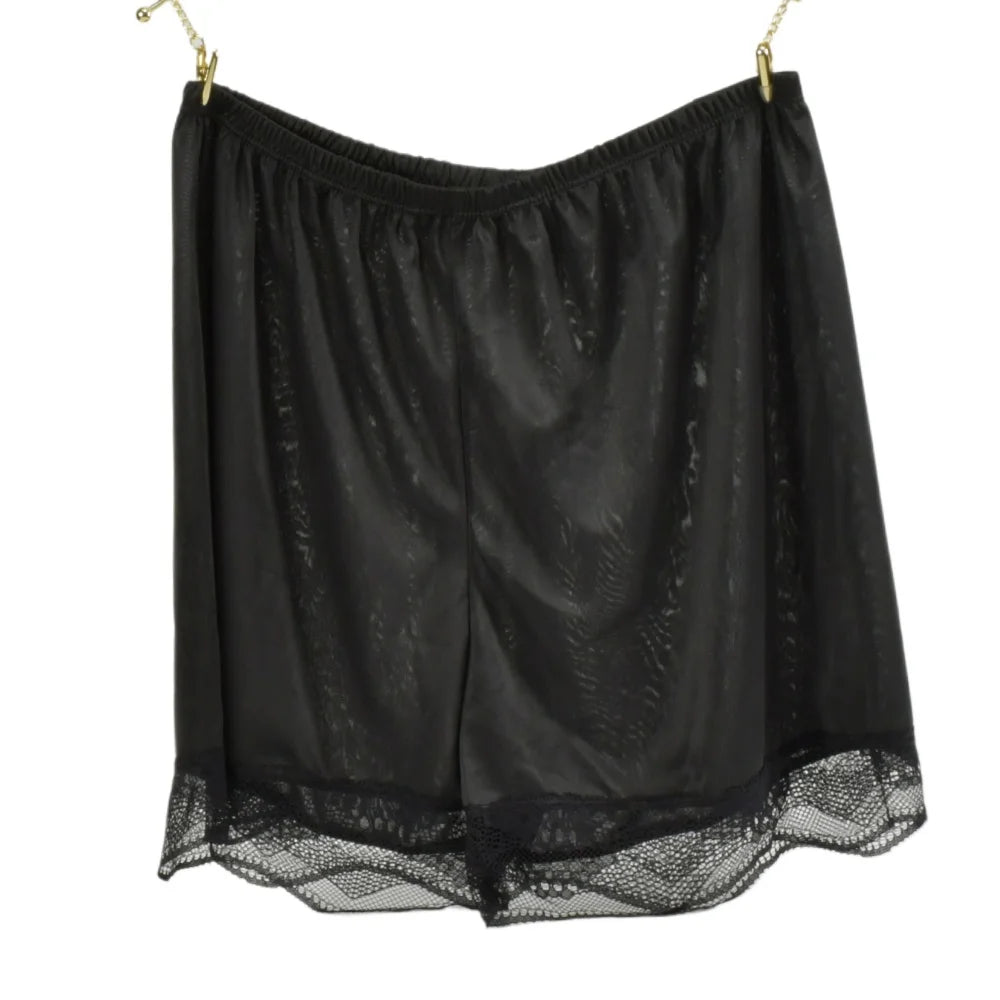 1PC Womens Silk Sleep Shorts Silky Smooth Pajama Breathable Safety Pants Summer Female Nightwear Comfortable Lace Home Underwear