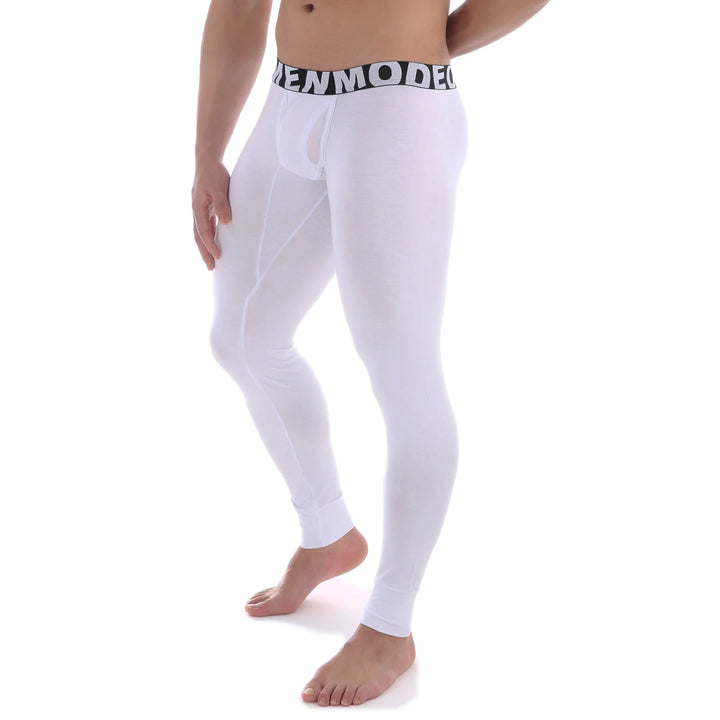 CLEVER-MENMODE Thermal Underwear Men's Sexy Penis Pouch Thermo Long Johns Pants Modal Leggings Bottoms Warm Pants Elastic