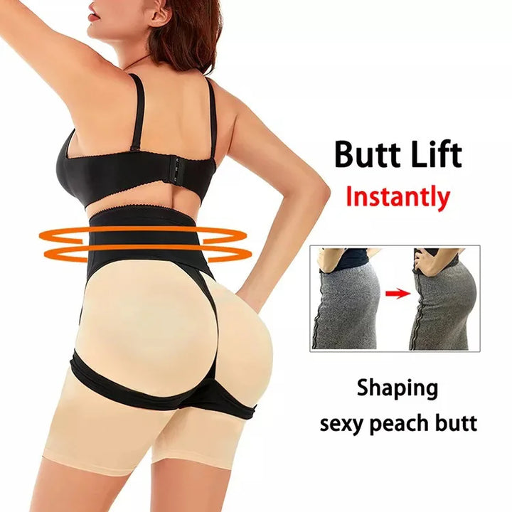 High Waist Abdomen Butt Lifter Control Panties Brief Booty Lift Seamless Shapewear Slimming Pulling Underwear Body Shaper