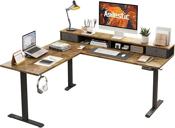 L Shaped Electric Standing Desk