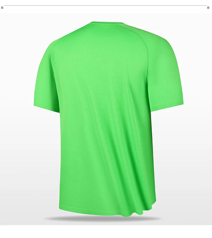 High quality men breathable fast drying running sports fitness breathable comfortable short sleeve T-shirt casual light Gym Tops
