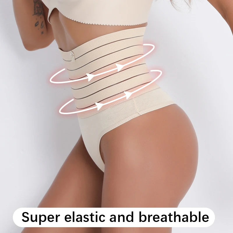 Sexy Women Thong Shaper High Waist Tummy Control Panties Slimming Underwear Waist Trainer Shaping Briefs Butt Lifter Body Shaper