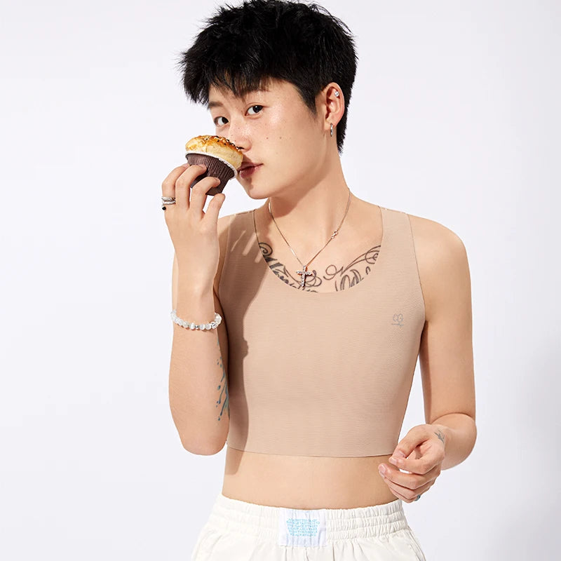 Pullover Chest Binder Flat Slim Breast Binder No Metal Trans Binder Sportswear FTM Lesbian Bra For Woman