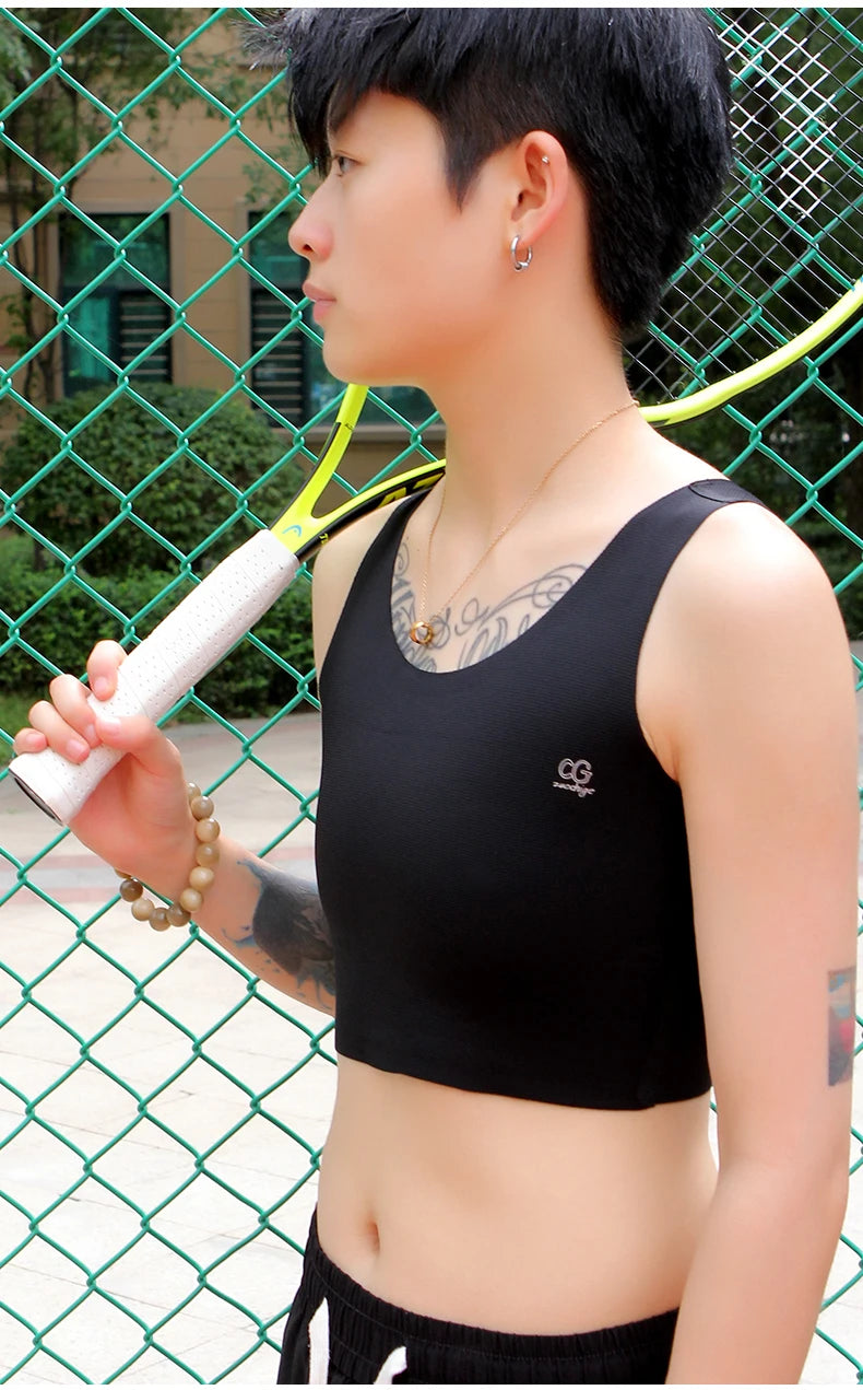 Pullover Chest Binder Flat Slim Breast Binder No Metal Trans Binder Sportswear FTM Lesbian Bra For Woman