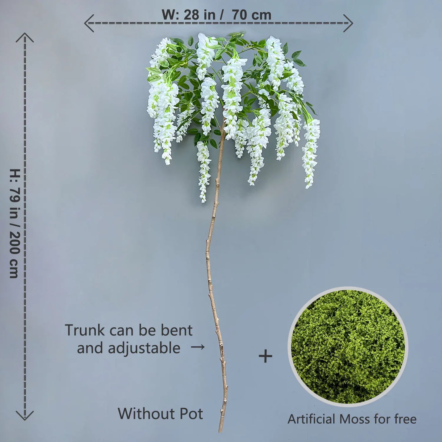 Artificial Wisteria Tree Décor