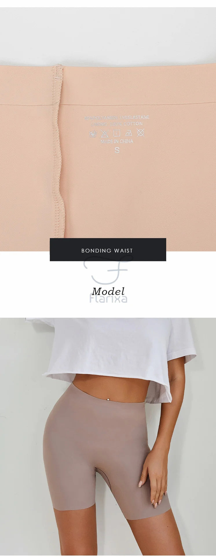 Flarixa Seamless Sports Shorts Women's Panties High Waist Tummy Hips Safety Pants Slim Shaping Underwear Ice Silk Boxer Briefs