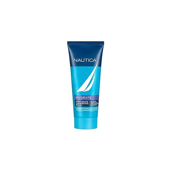 Nautica Grooming Aftershave Balm 3.3 fl oz (Pack of 1), Notes Grapefruit, Lavender, and Wood, Men's Fragrance, Long Lasting, Everyday Travel Size