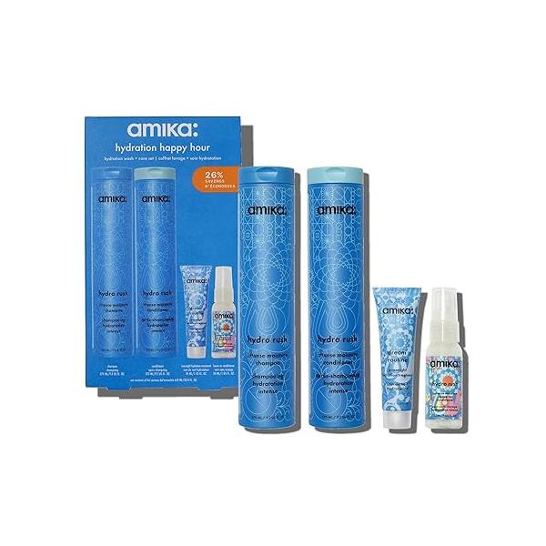 amika hydration happy hour wash + care set