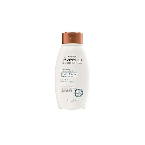 Aveeno Scalp Soothing Rose Water and Blend Conditioner, chamomile, 12 Fl Oz