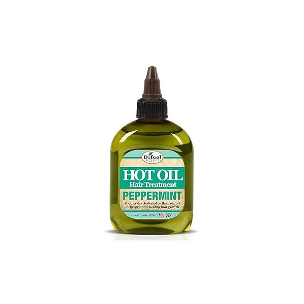 Difeel Peppermint Hot Oil Treatment for Dry, Irritated or Flaky Scalp - 7.1 oz Hair