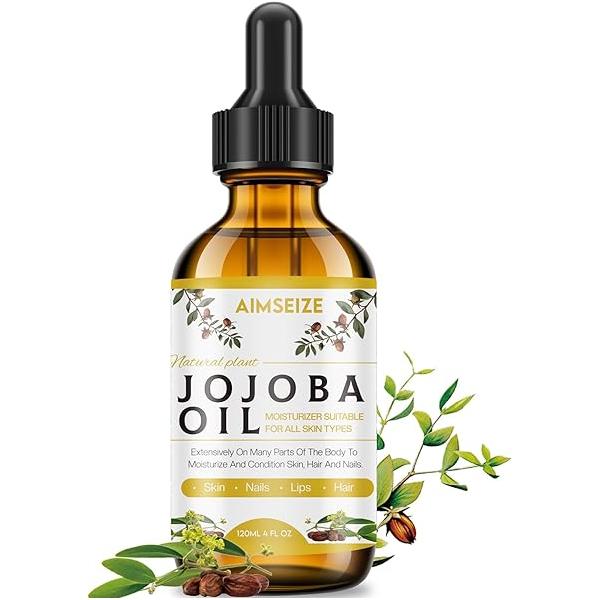 100% Pure Jojoba Oil - Cold Pressed Natural Based Moisturizing Massage for Face, Hair, Skin & Nails