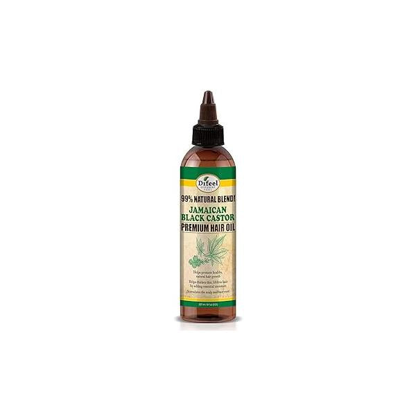 Difeel 99% Natural Premium Jamaican Black Castor Hair Oil 8 oz.