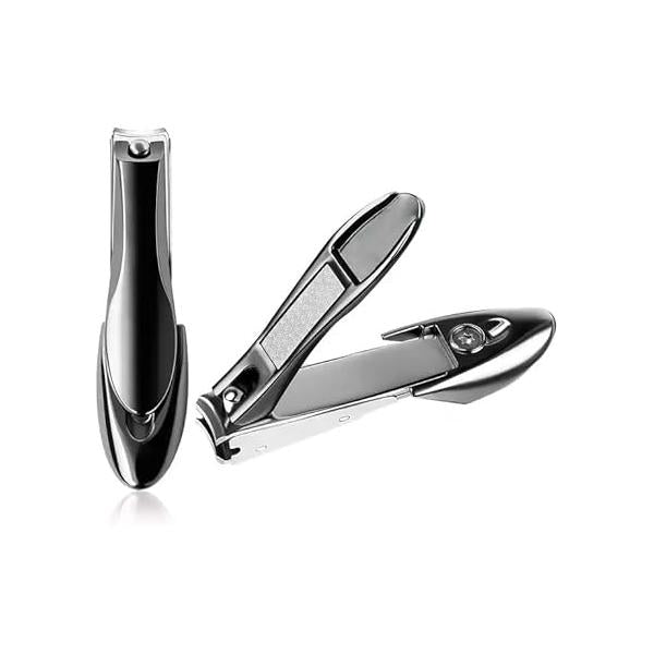 Precision Nail Clipper with Catcher - Stainless Steel, Bionic Design, Sharp and Durable Ideal for Hands Feet Elevate Your Care Routine!