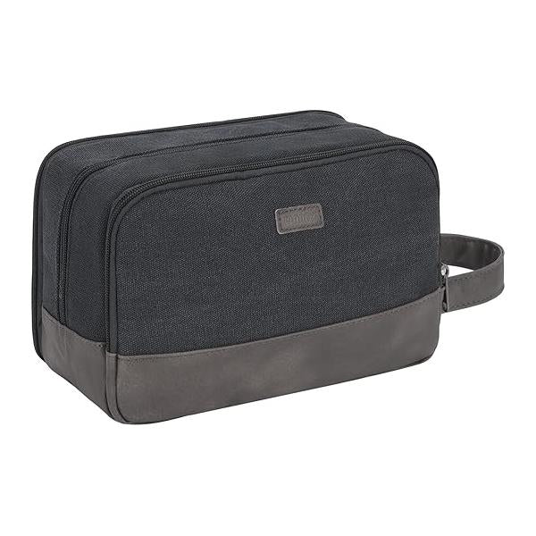 WANDF Travel Toiletry Bag for Men Large Toiletries Shaving Water Resistant Hanging Dopp Kit Accessories Women (Dark Grey)