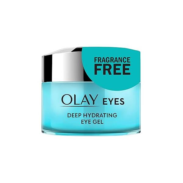 Olay Deep Hydrating Eye Gel with Hyaluronic Acid for Tired Eyes, Gel, Cucumber, 0.5 Fl Oz