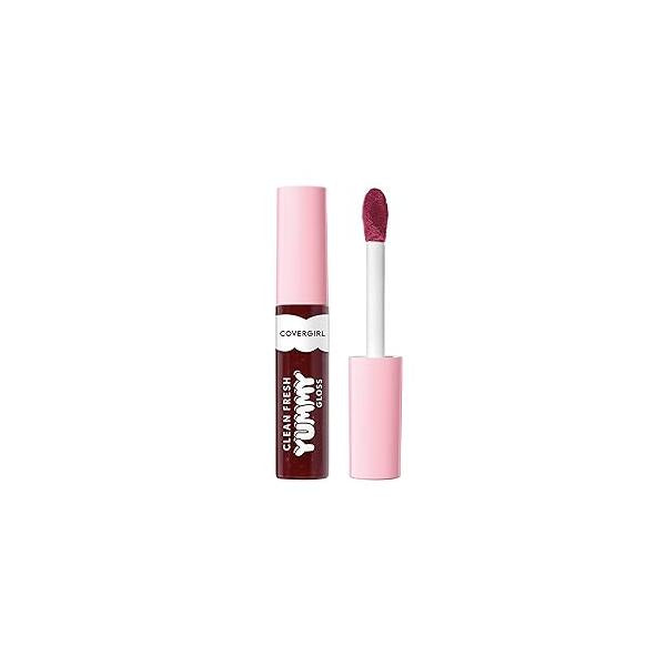 COVERGIRL Clean Fresh Yummy Lip Gloss, Sheer, Natural Scents, Vegan Formula - Acai You Later
