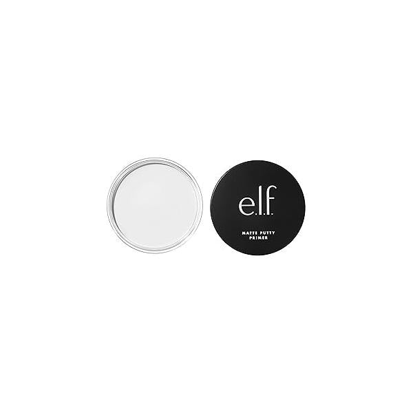 e.l.f. Matte Putty Primer, Skin Perfecting, Lightweight, Oil-free formula, Mattifies, Absorbs Excess Oil, Fills in Pores and Fine Lines, Soft, Finish, All-Day Wear, 0.74 Oz